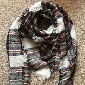 Plaid Blanket Scarf